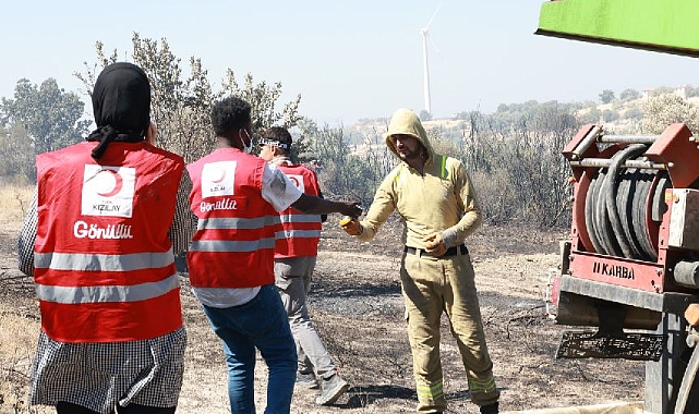 Türk Kızılay’ın Orman Yangınlarıyla Mücadele Desteği Sürüyor