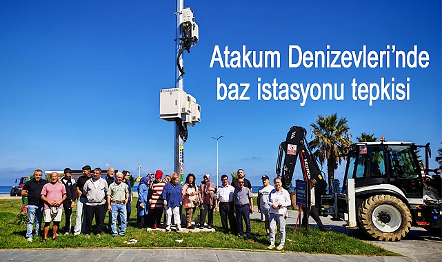 Atakum Denizevleri'nde baz istasyonu tepkisi: 'Sağlığımız tehdit altında'