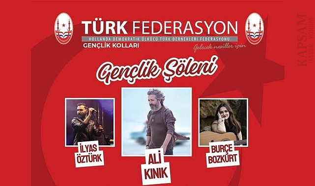 Hollanda Türk Federasyon Gençlik Şöleni 27 Eylül'de