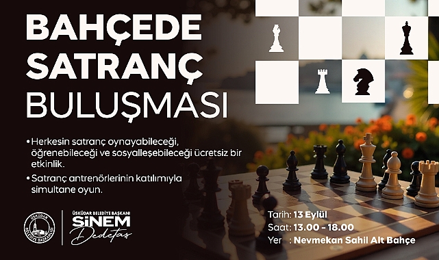 Üsküdar’da “Bahçede Satranç Buluşması” Başlıyor