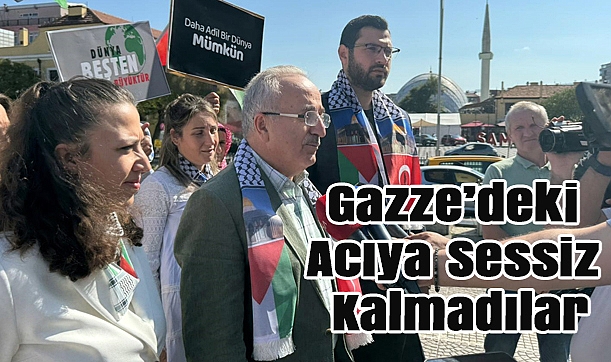 Gazze'deki Acıya Sessiz Kalmadılar: Kadınlar El Ele Barış Zinciri Kurdu