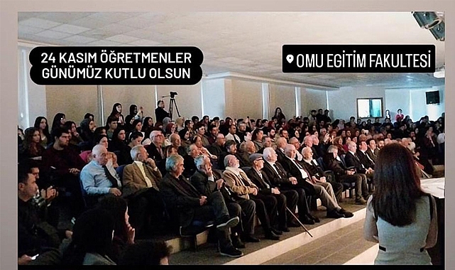 OMÜ EĞİTİM FAKÜLTESİ'NDE 'ÖĞRETMENLER GÜNÜ' KUTLAMASI