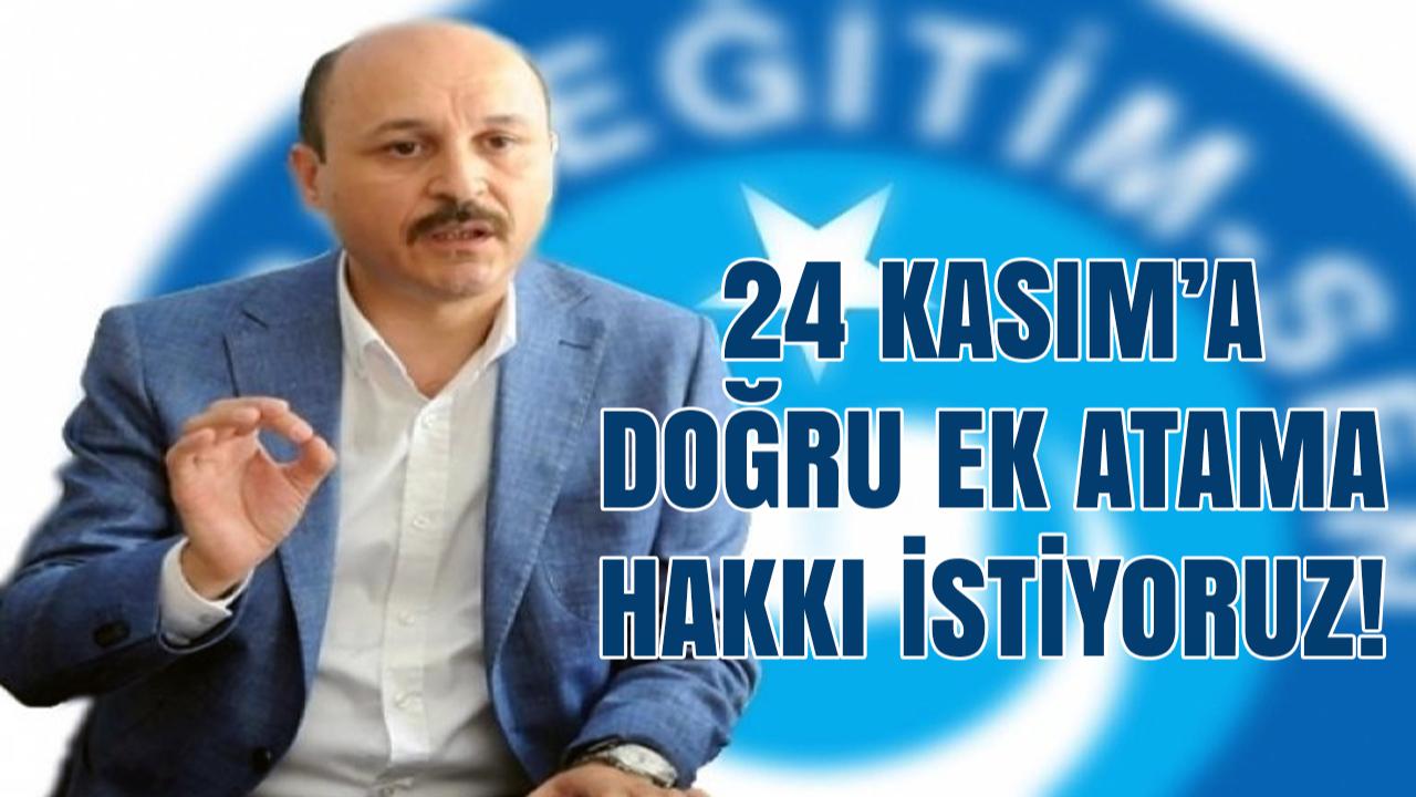 24 Kasım Öncesi Ek Atama Talebi: “Öğretmen Açığı Acil Olarak Giderilmeli”