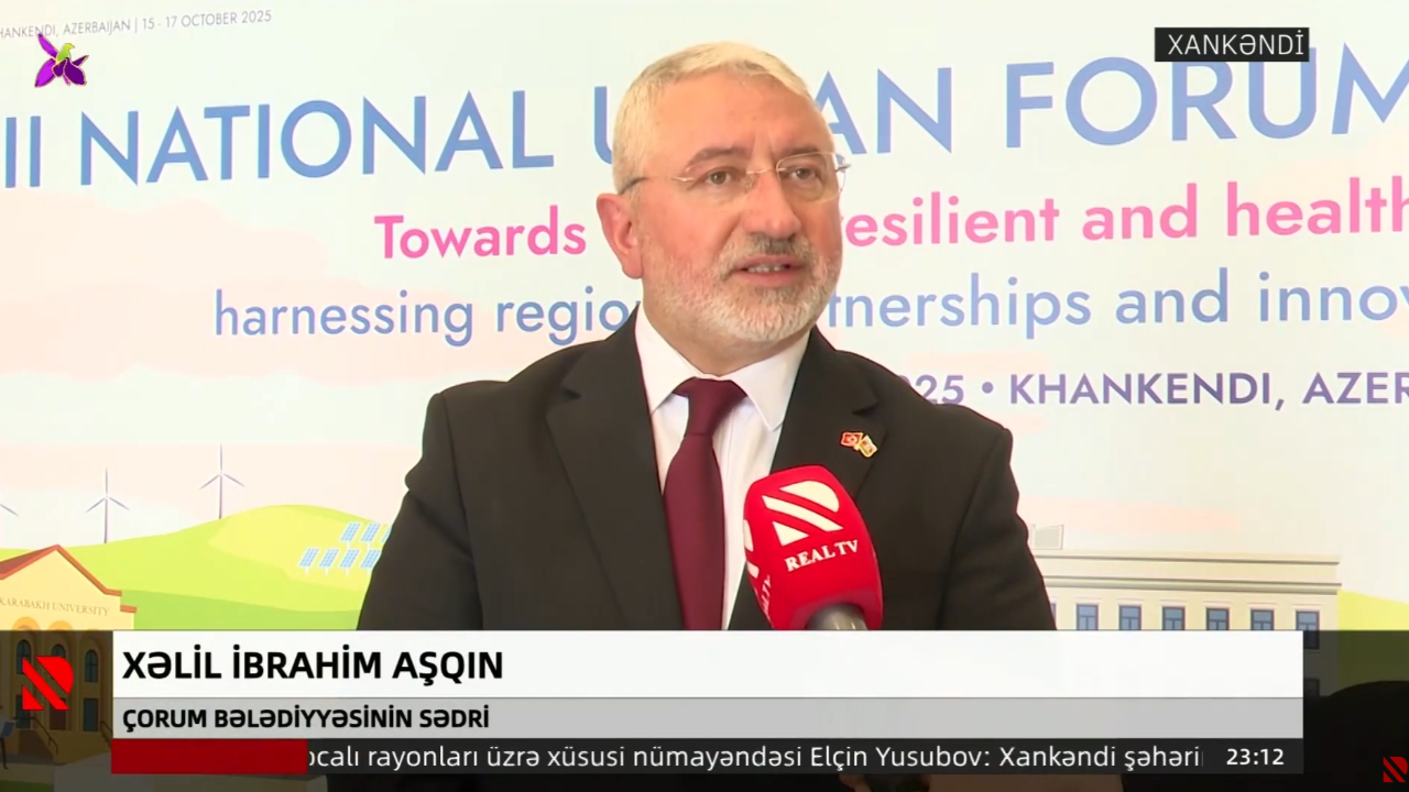 Aşgın, Azerbaycan’da 3. Ulusal Şehircilik Forumu’na Katıldı