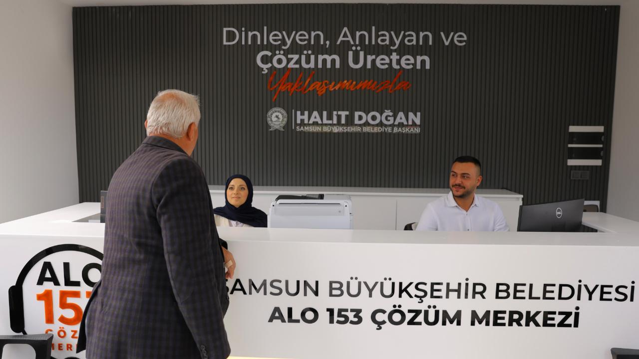 BÜYÜKŞEHİR BAFRA’DA 153 ÇÖZÜM MERKEZİ AÇTI