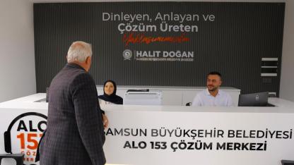 BÜYÜKŞEHİR BAFRA’DA 153 ÇÖZÜM MERKEZİ AÇTI