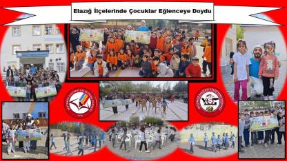 Elazığ İlçelerinde Çocuklar Eğlenceye Doydu: “Çocuklar Gülsün Dünya Gülsün” Projesi Minik Kalplere Dokundu