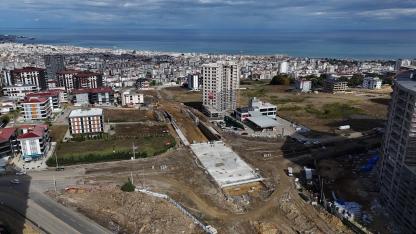 Recep Tayyip Erdoğan Bulvarı’nda 3’üncü şeridin inşası başladı