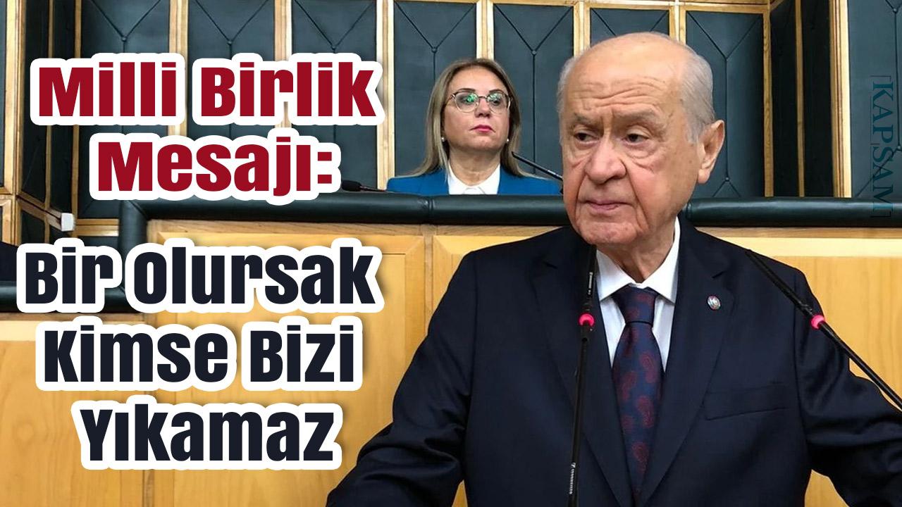 Bahçeli’den TBMM’de Tarihi Mesajlar