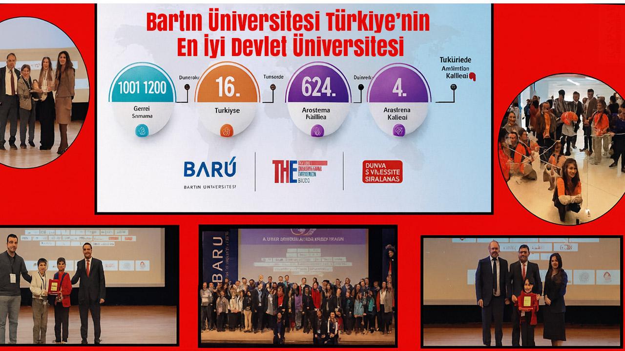 Bartın Üniversitesi (BARÜ) 'Araştırma Kalitesi' kategorisinde Türkiye’nin En İyi Devlet Üniversitesi