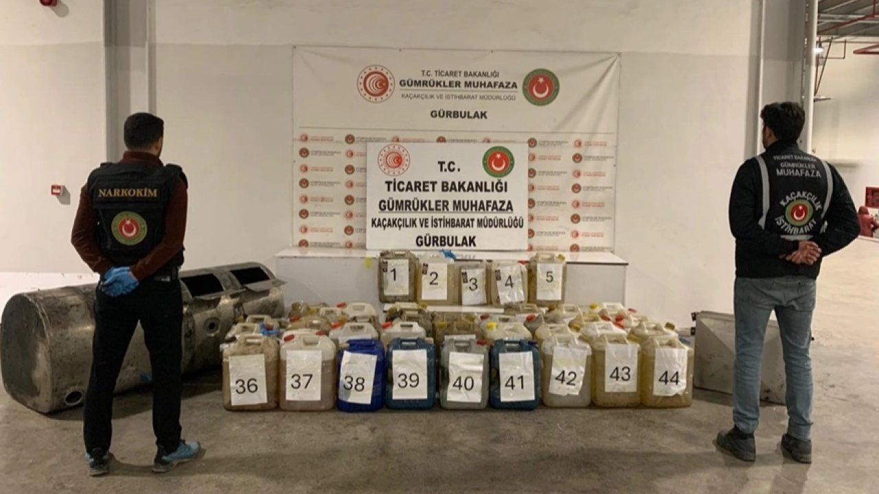 Gürbulak’ta 2,6 milyar TL'lik uyuşturucu operasyonu