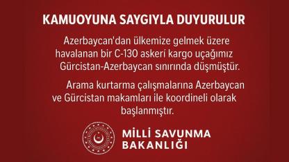Gürcistan’da Askerî Uçak Kazası