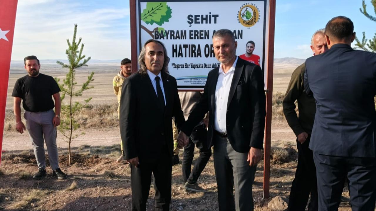 Her fidan, bir hatıra: Bayram Eren Arslan için Yozgat’ta anlamlı tören