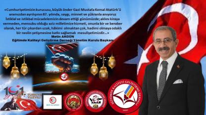 Başkan Metin Akgün: ‘Atatürk, Bir Fikir ve Aksiyon Mihveridir’ Anmak değil anlamak gerek