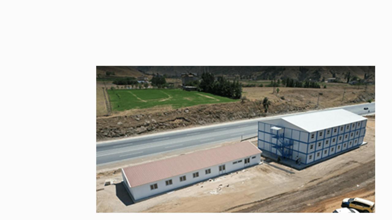 Prefabrik Şantiye Yapıları: Ofis, Yatakhane ve Yemekhane