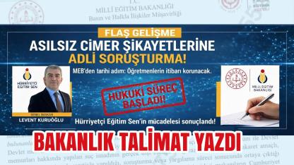 MEB'den Flaş Karar: Asılsız CİMER Şikayetlerine Adli Soruşturma Dönemi Başladı!