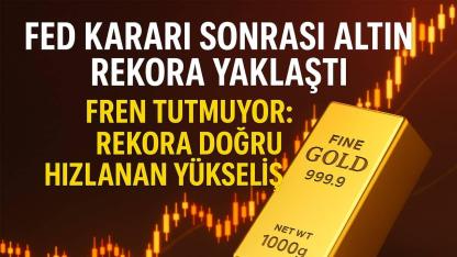 Fed Kararı Sonrası Altın Rekora Yaklaştı