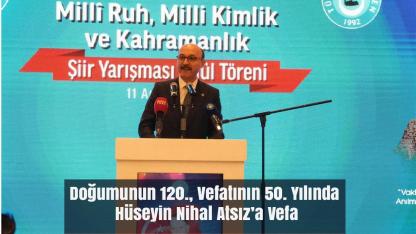 Hüseyin Nihal Atsız Anısına Şiir Yarışması Ödül Töreni Yapıldı