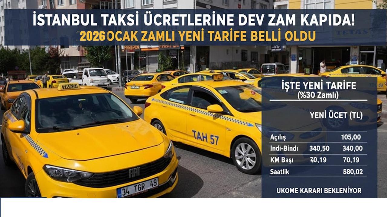 İstanbul’da taksicilerden yeni yıl için yüzde 30 zam talebi