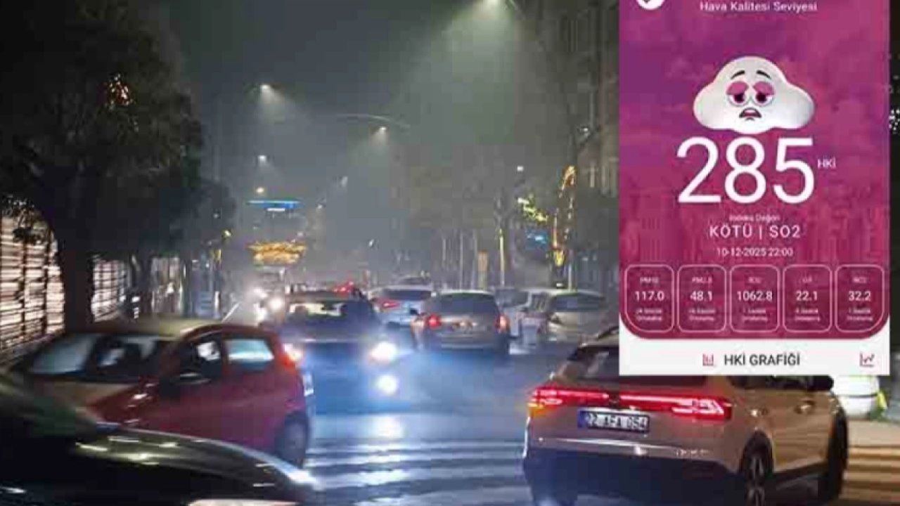 Keşan’da hava kirliliği alarm verdi! Partikül madde seviyesi 285'e ulaştı