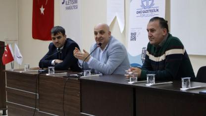 OMÜ’de gazetecilik mesleğinin sahadaki gerçekleri konuşuldu