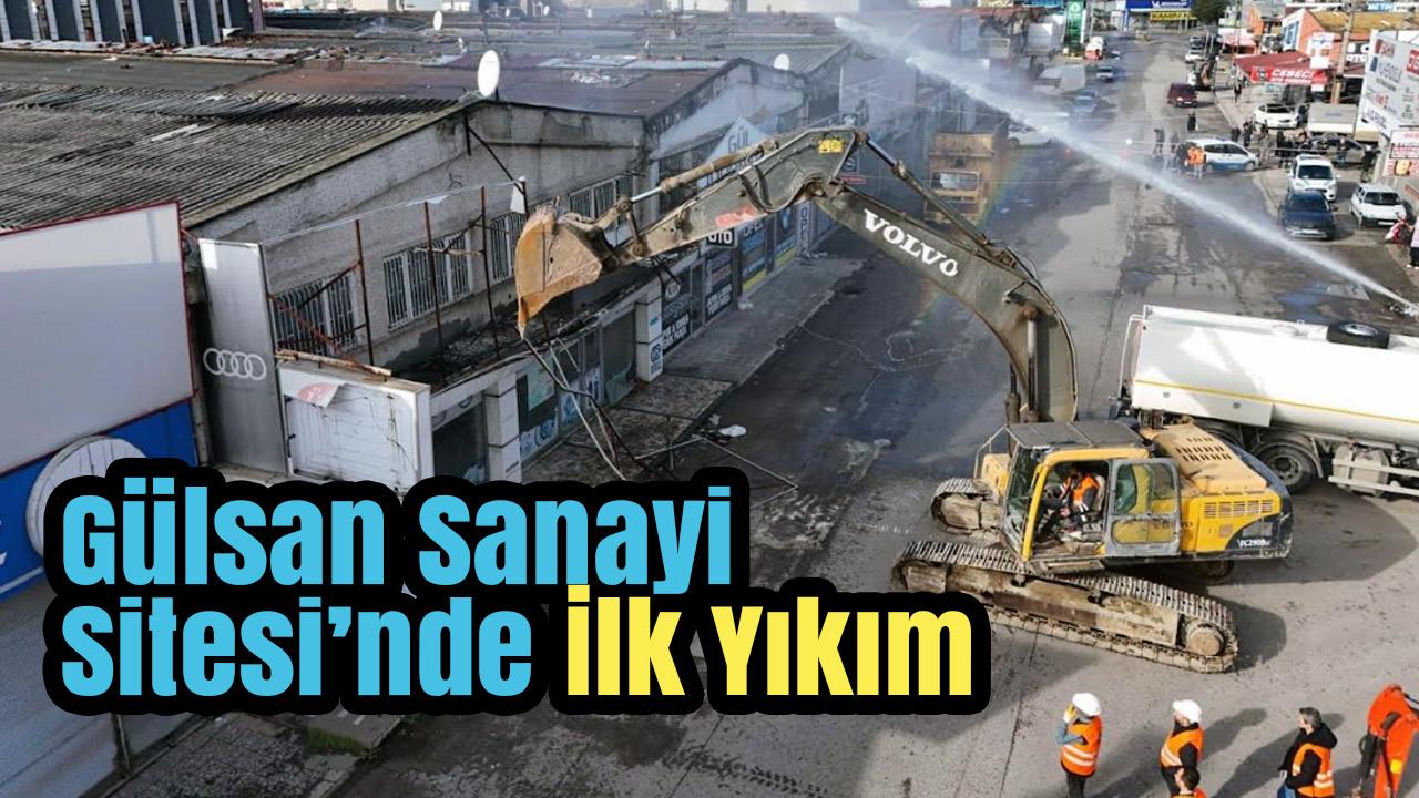 Samsun’da Tarihi Dönüşüm Başladı: Gülsan Sanayi Sitesi’nde İlk Yıkım Gerçekleşti