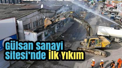 Samsun’da Tarihi Dönüşüm Başladı: Gülsan Sanayi Sitesi’nde İlk Yıkım Gerçekleşti
