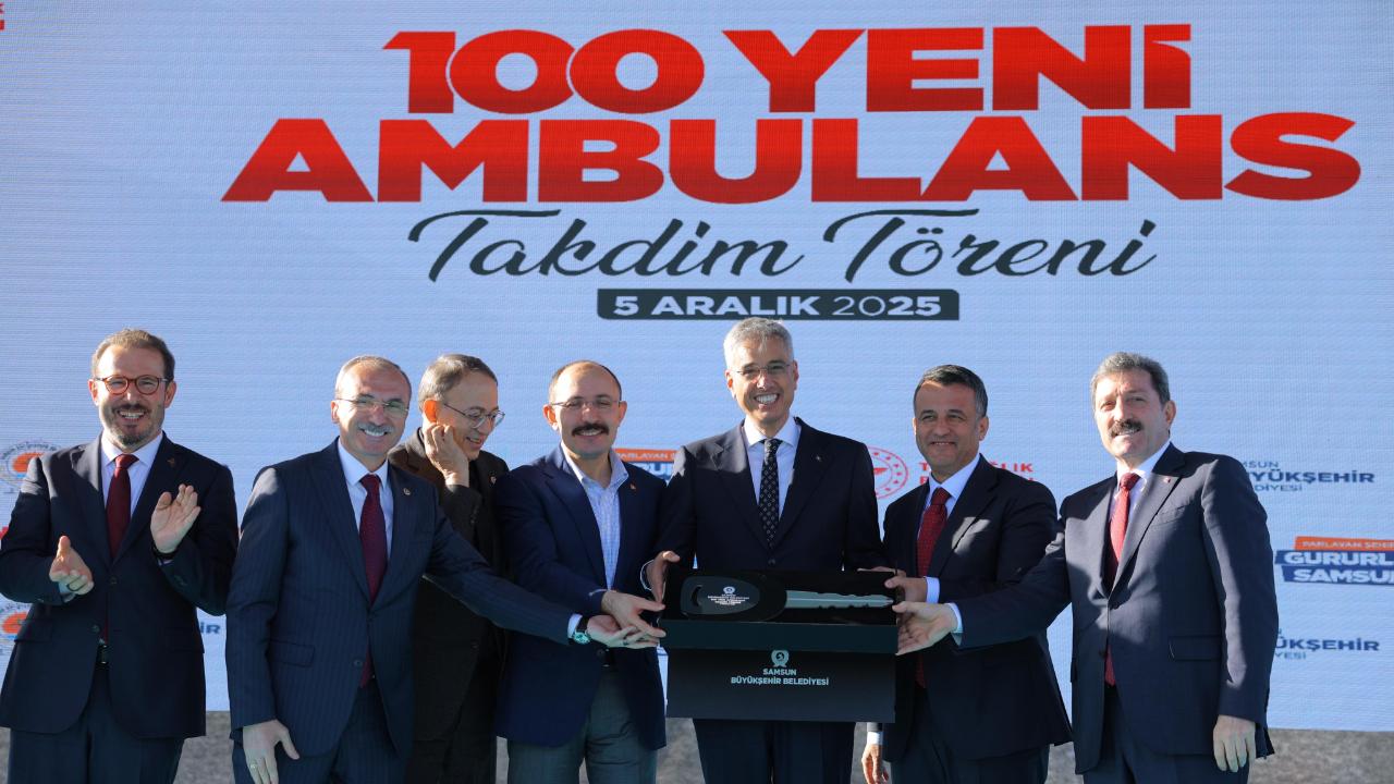 SAMSUN'DA TARİHİ SAĞLIK YATIRIMI! 100 Yeni Ambulans Törenle Hizmete Girdi