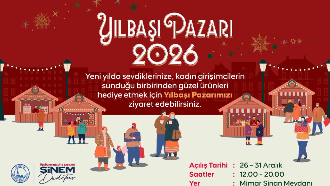Üsküdar’da Yılbaşı Pazarı 2026 başlıyor