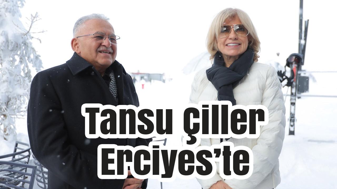 Başkan Büyükkılıç, Eski Başbakan Tansu Çiller’e Erciyes’i Tanıttı