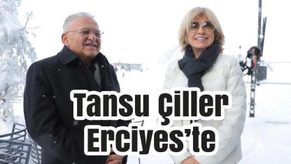 Başkan Büyükkılıç, Eski Başbakan Tansu Çiller’e Erciyes’i Tanıttı