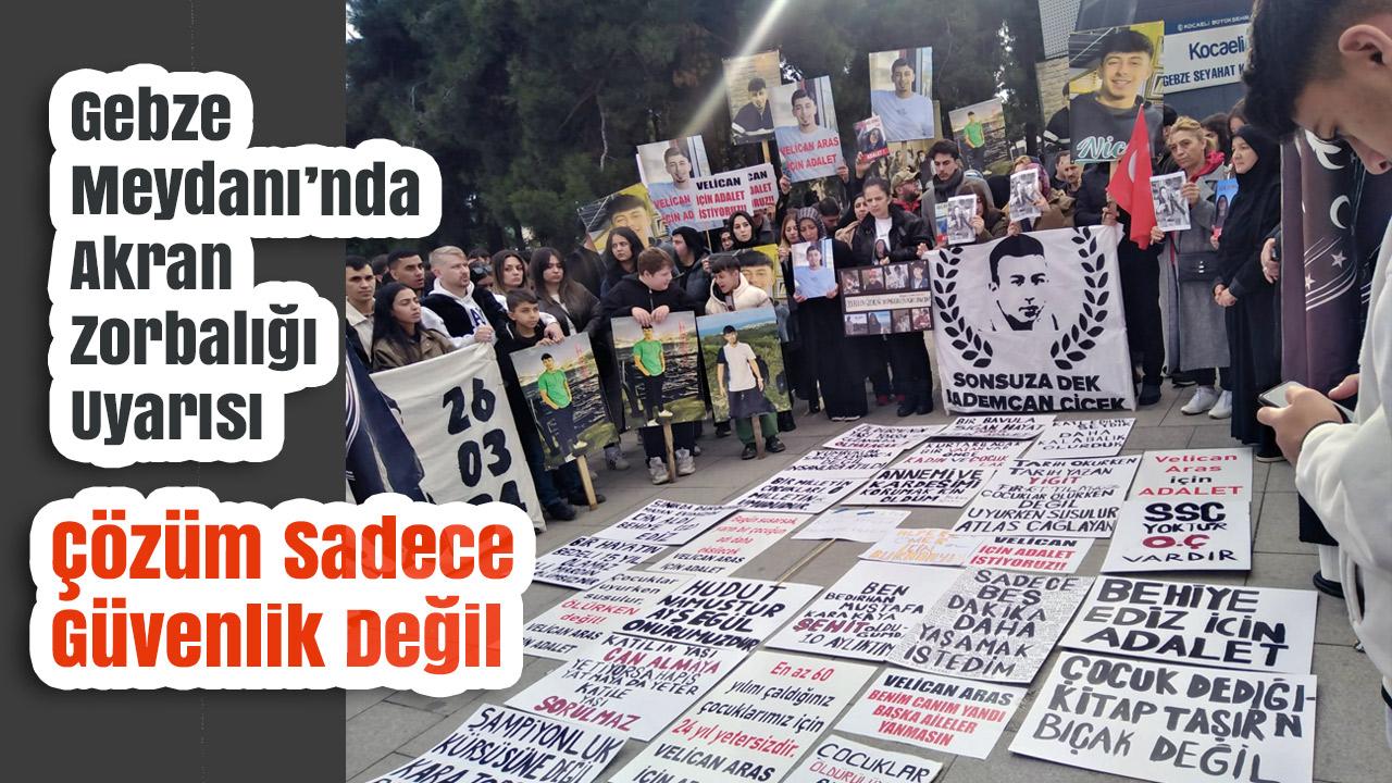 Gebze Meydanı’nda Akran Zorbalığı Uyarısı: Küçük Gösteri, Büyük Sorun