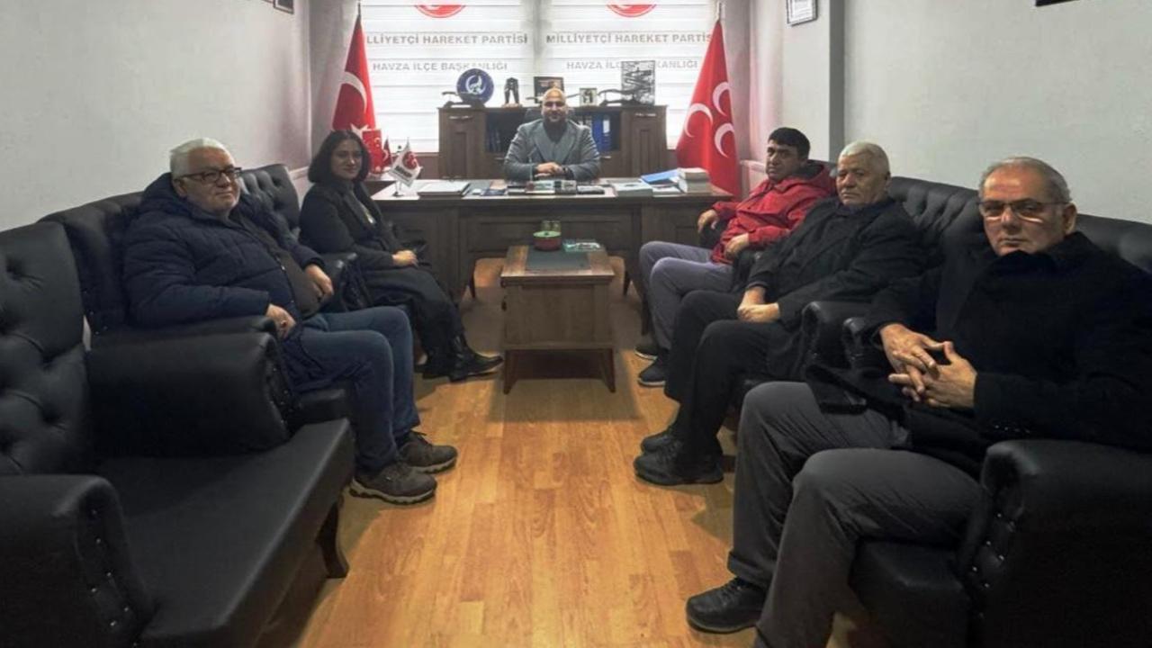 Havza İlçe Sağlık Müdürü Uygun’dan MHP İlçe Başkanlığına Ziyaret
