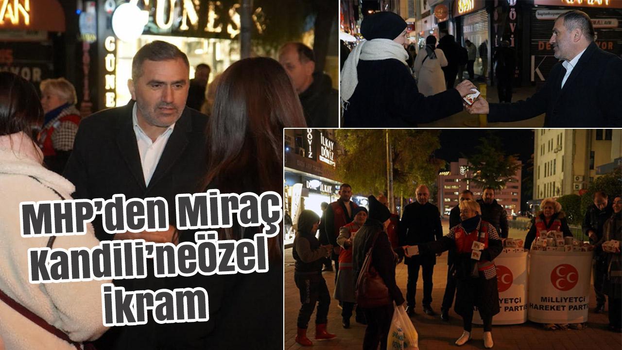 MHP Samsun’dan Miraç Kandili’nde vatandaşa kandil simidi