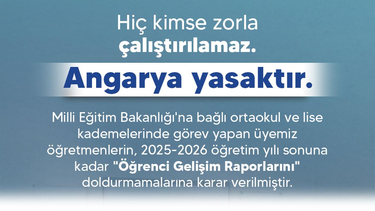 Öğretmenlere 'Rapor' Boykotu: Türk Eğitim-Sen Eylem Kararı Aldı!