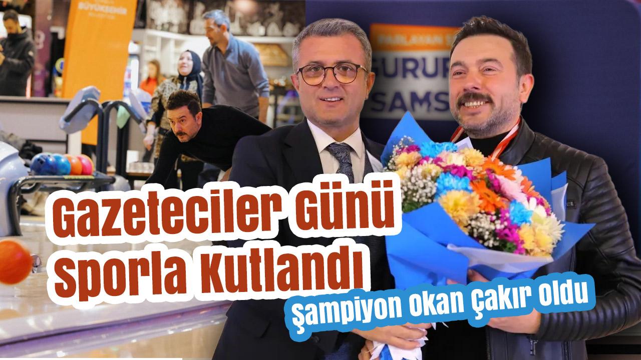 Samsun’da Gazeteciler Bowlingde Buluştu: Şampiyon Okan Çakır Oldu