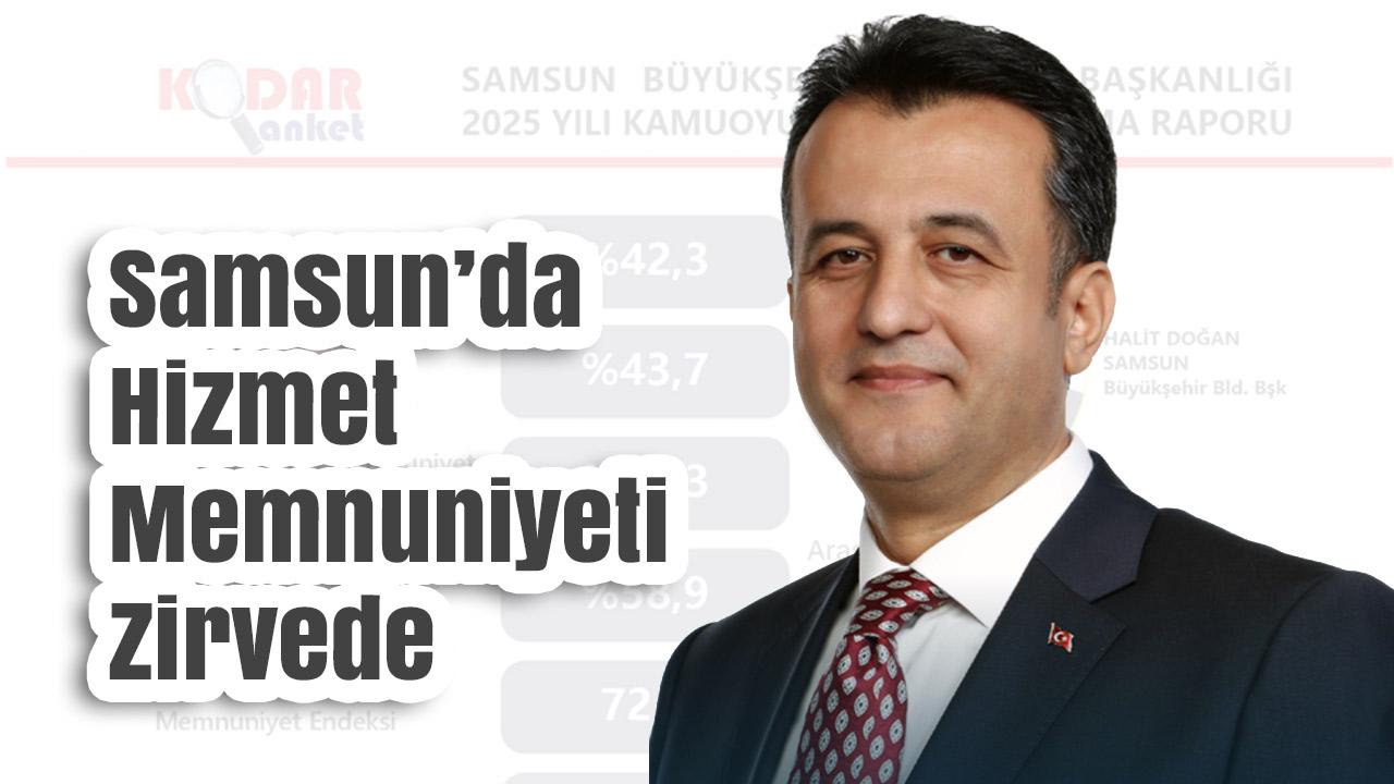 Samsun’da Hizmet Memnuniyeti Zirvede: Başkan Halit Doğan’a Güven Artıyor