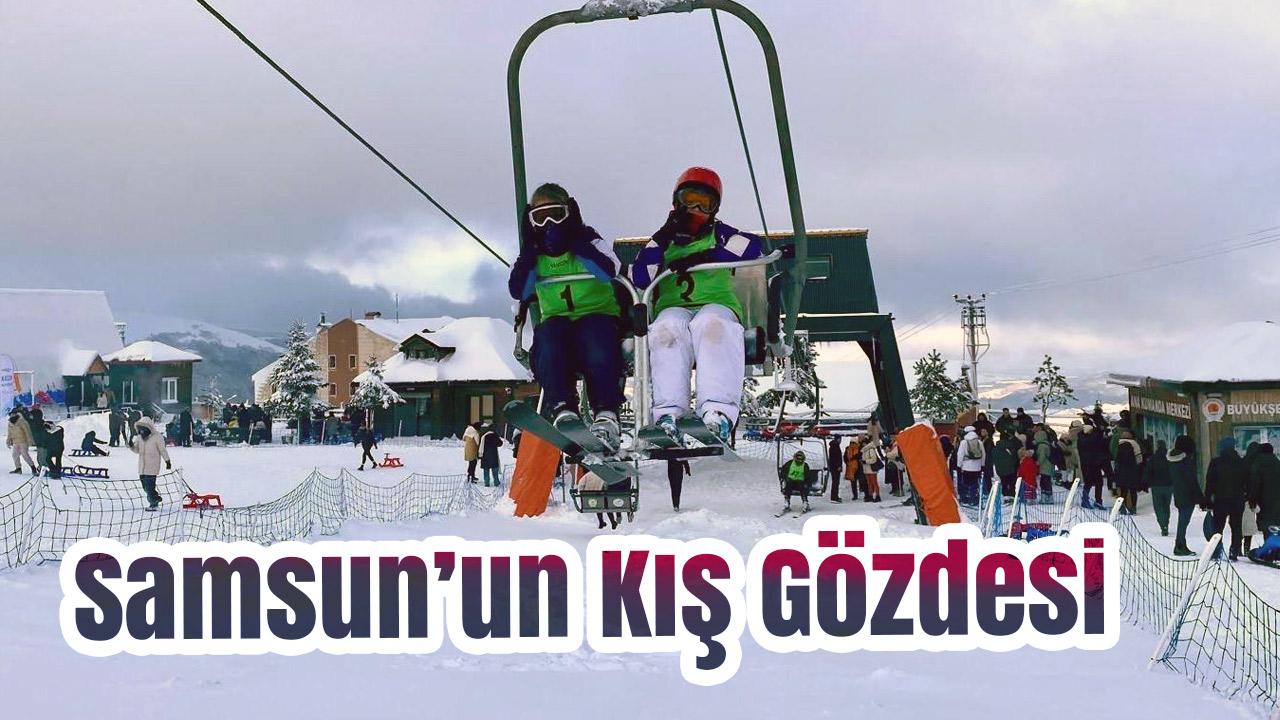 Samsun’un Kış Rotası Akdağ, Tatilcilerin İlk Tercihi Oldu