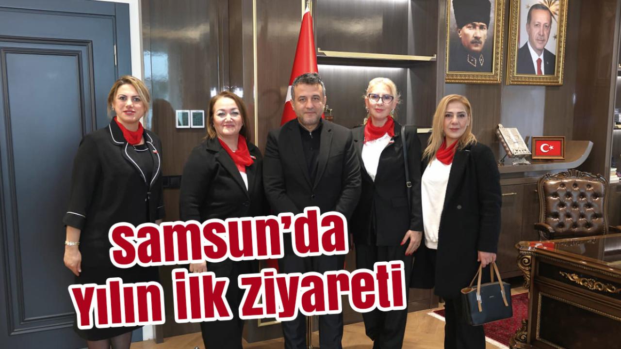 Samsun’da Yılın İlk Ziyareti: Sevdamız Samsun Kadınlar Meclisi'nden Başkan Doğan'a Sosyal Proje Sunum