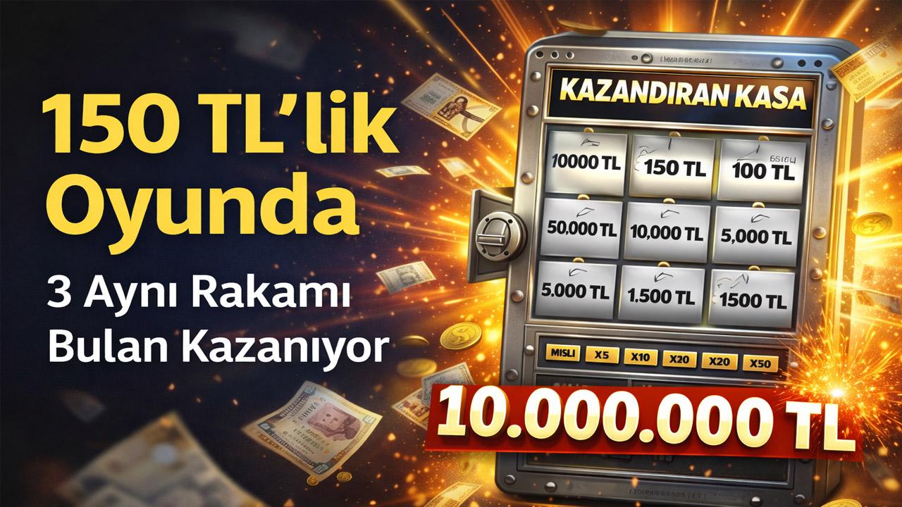 150 TL’lik Oyunda 10 Milyon TL İkramiye! Yeni Oyun Satışta