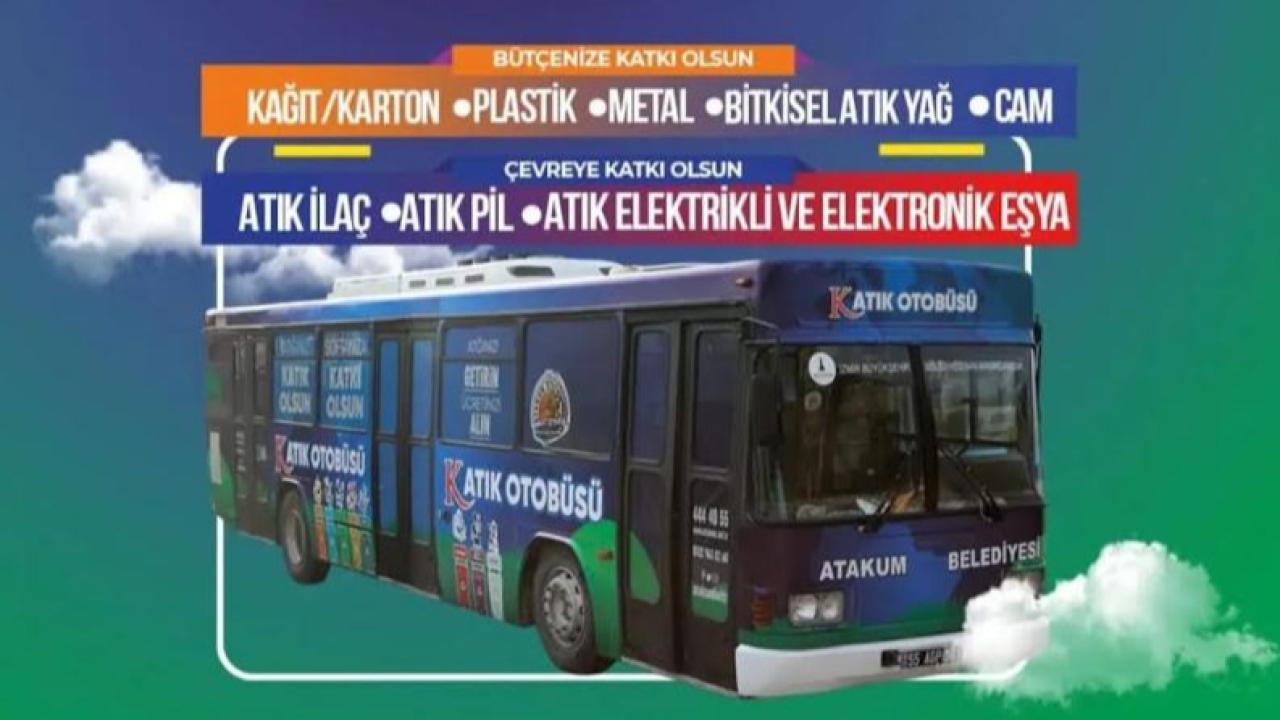 Atakum’da Evsel Atıklar Ekonomiye Kazandırılıyor: Katık Otobüsü Sahada