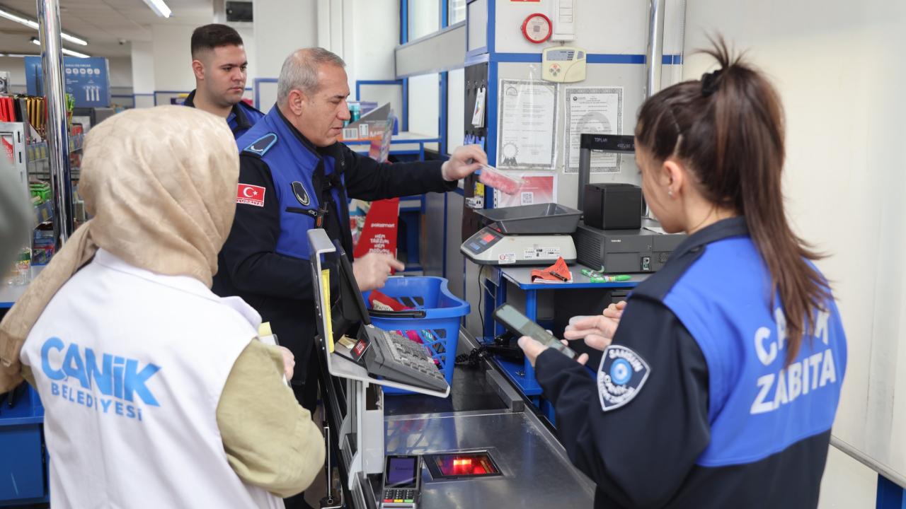 Canik’te Ramazan Denetimi: Zabıta Marketleri Mercek Altına Aldı