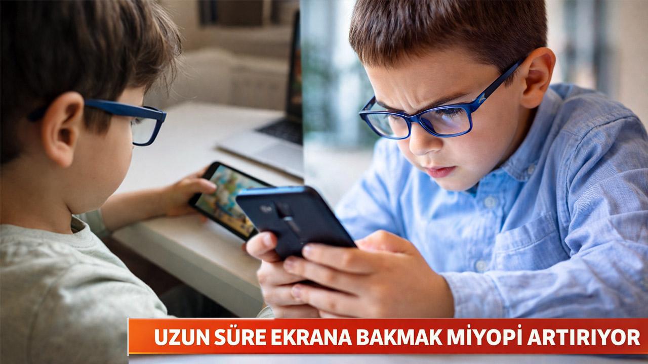 Uzun Süre Ekrana Bakmak Miyopi Riskini Artırıyor