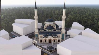 Yeni Kuruçeşme Merkez Camii’nde İnşaat Yüzde 40’a Ulaştı