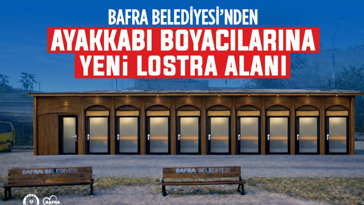 Bafra’da Ayakkabı Boyacılarına Modern Lostra Alanı Yapılıyor