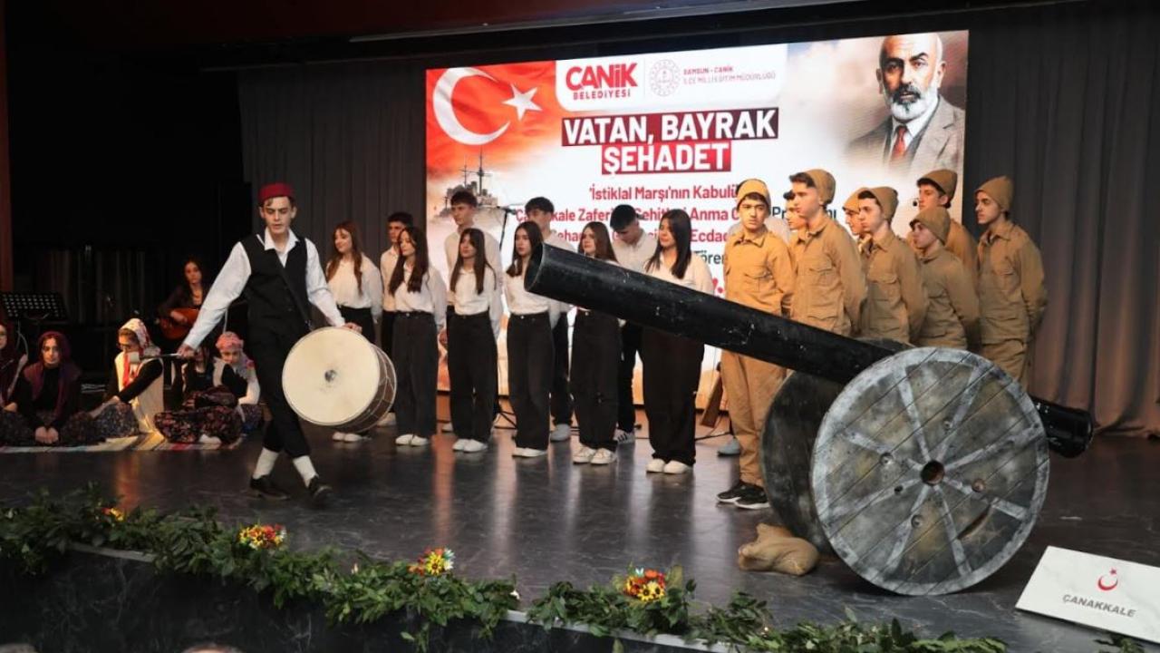 Canik’te Duygu Dolu Program: Vatan, Bayrak, Şehadet Vurgusu