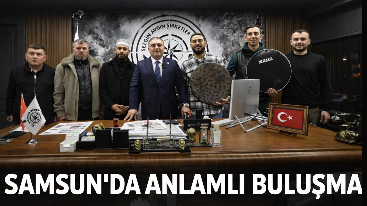 Samsunlu İlahi Sanatçısı Celal Karatüre’den Sezgin Aydın’a Anlamlı Ziyaret