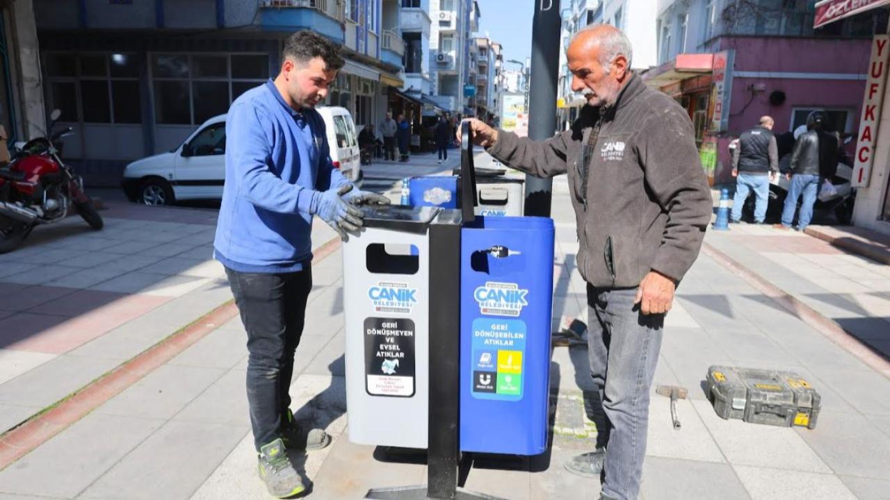 Canik’te sıfır atık hamlesi: Yeni atık noktaları oluşturuldu
