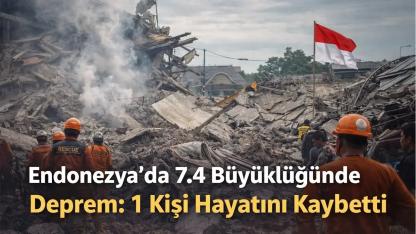 Endonezya’da 7.4 büyüklüğünde deprem: 1 kişi hayatını kaybetti