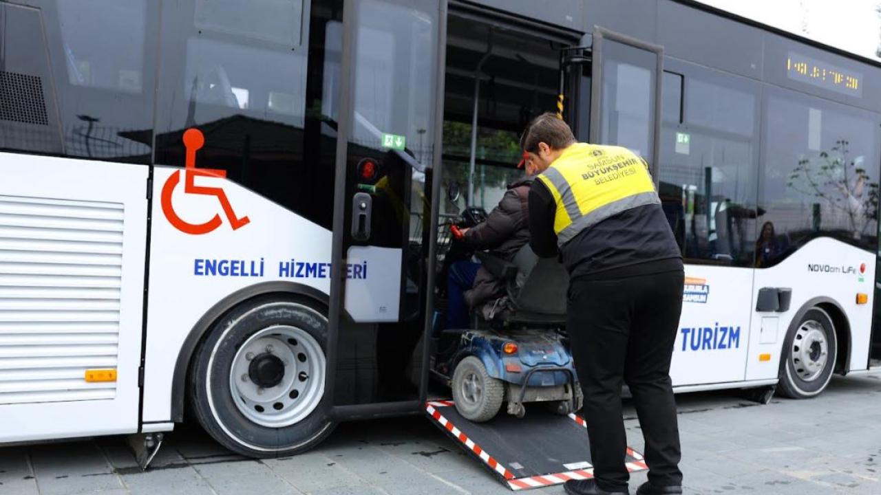 Engelsiz turizm otobüsü hizmete girdi